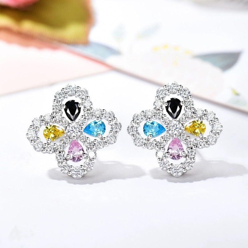[NOVO]Creolen mit Diamantmotiv, 16 mm