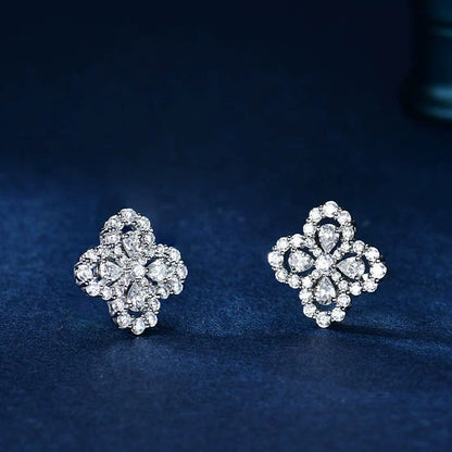 [NOVO]Creolen mit Diamantmotiv, 16 mm
