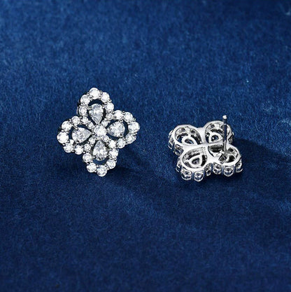 [NOVO]Creolen mit Diamantmotiv, 16 mm