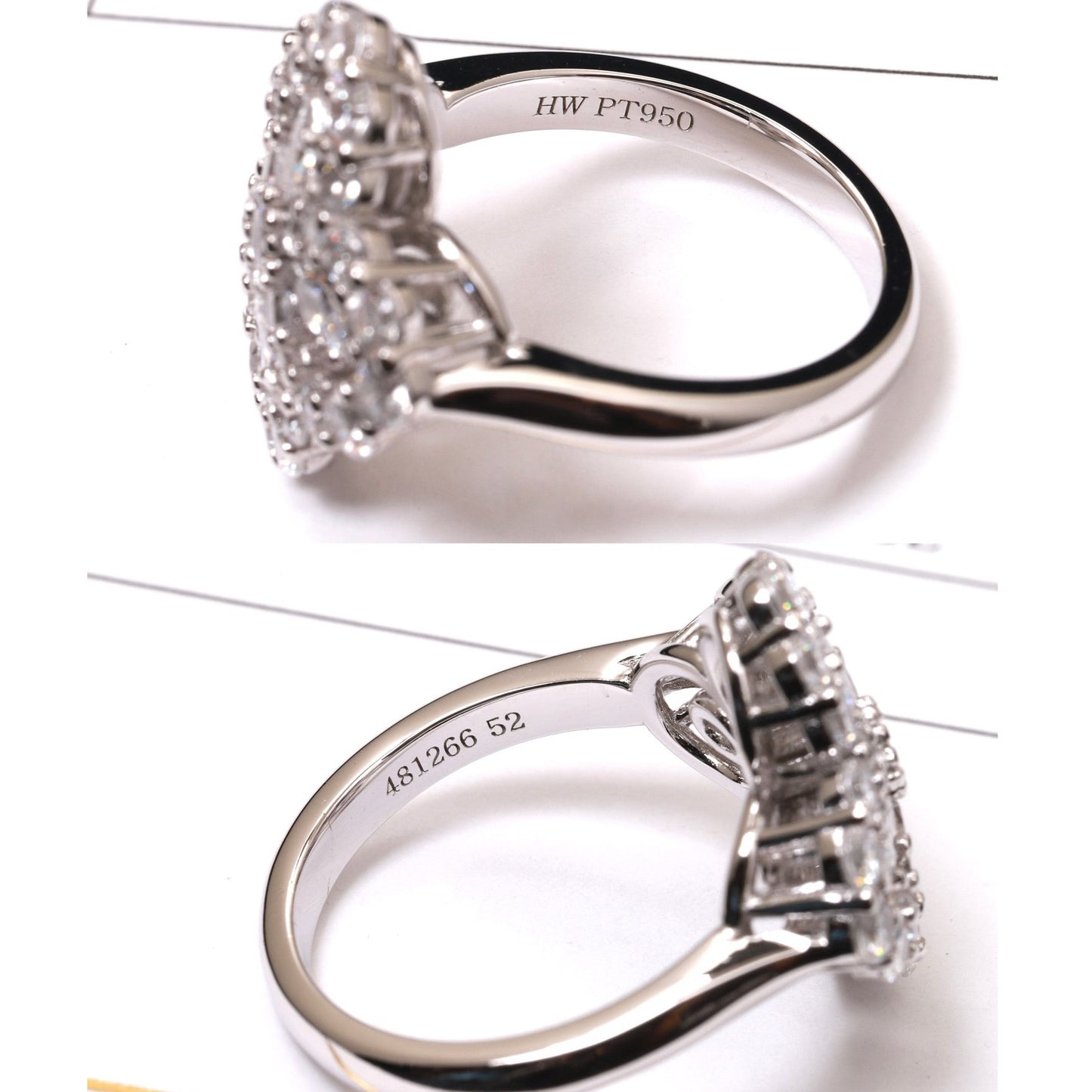 [NOVO] Loop-Ring mit Vollmotiv-Diamant, 16 mm, Silber
