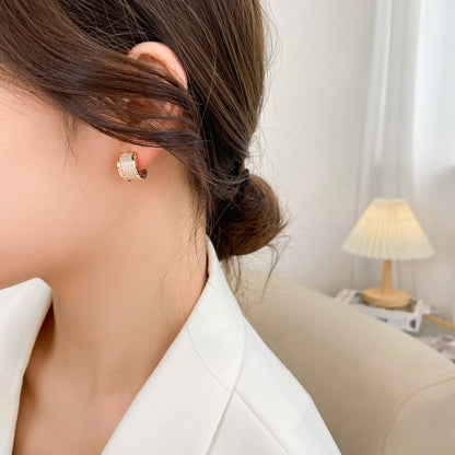 [GALE]ZERO 1 DIAMOND PAVED EARRINGS