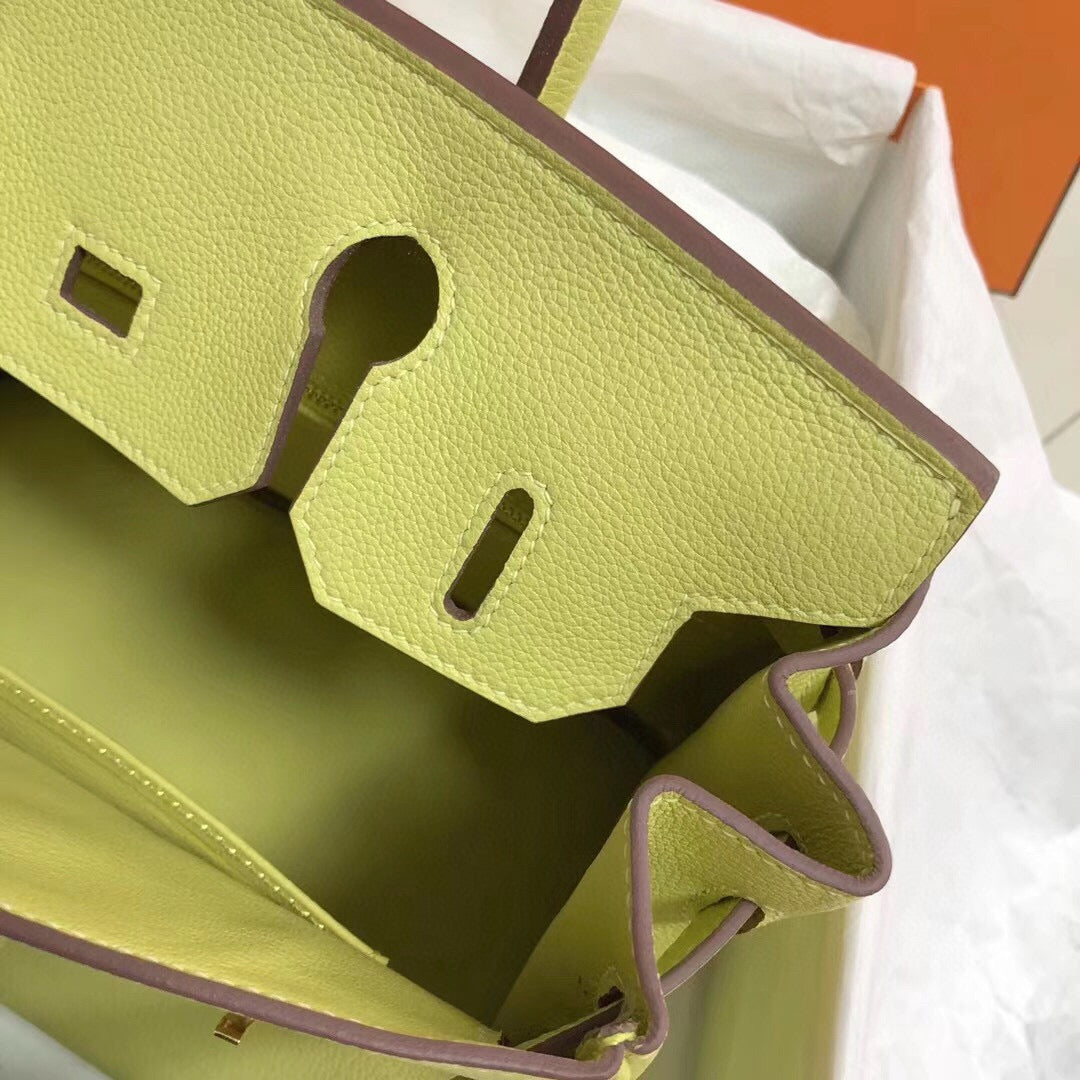 HM BIRKIN 25CM YELLOW TOGO LEATHER GOLD HARDWARE