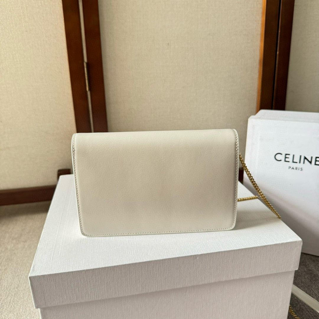 Cuir Triomphe Woc 19.5cm white calfskin ghw