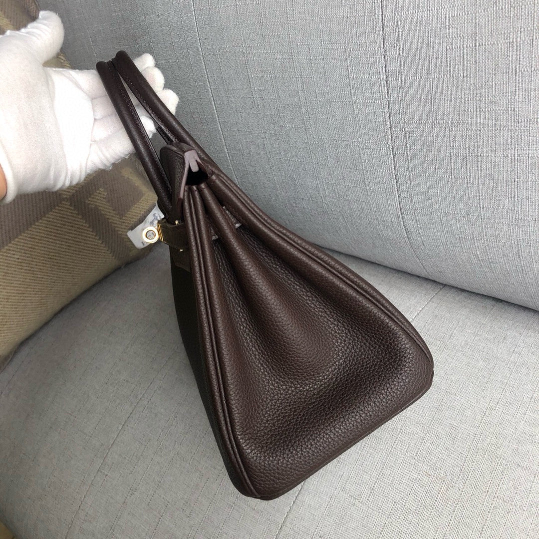 HM BIRKIN CHOCOLATE TOGO LEATHER