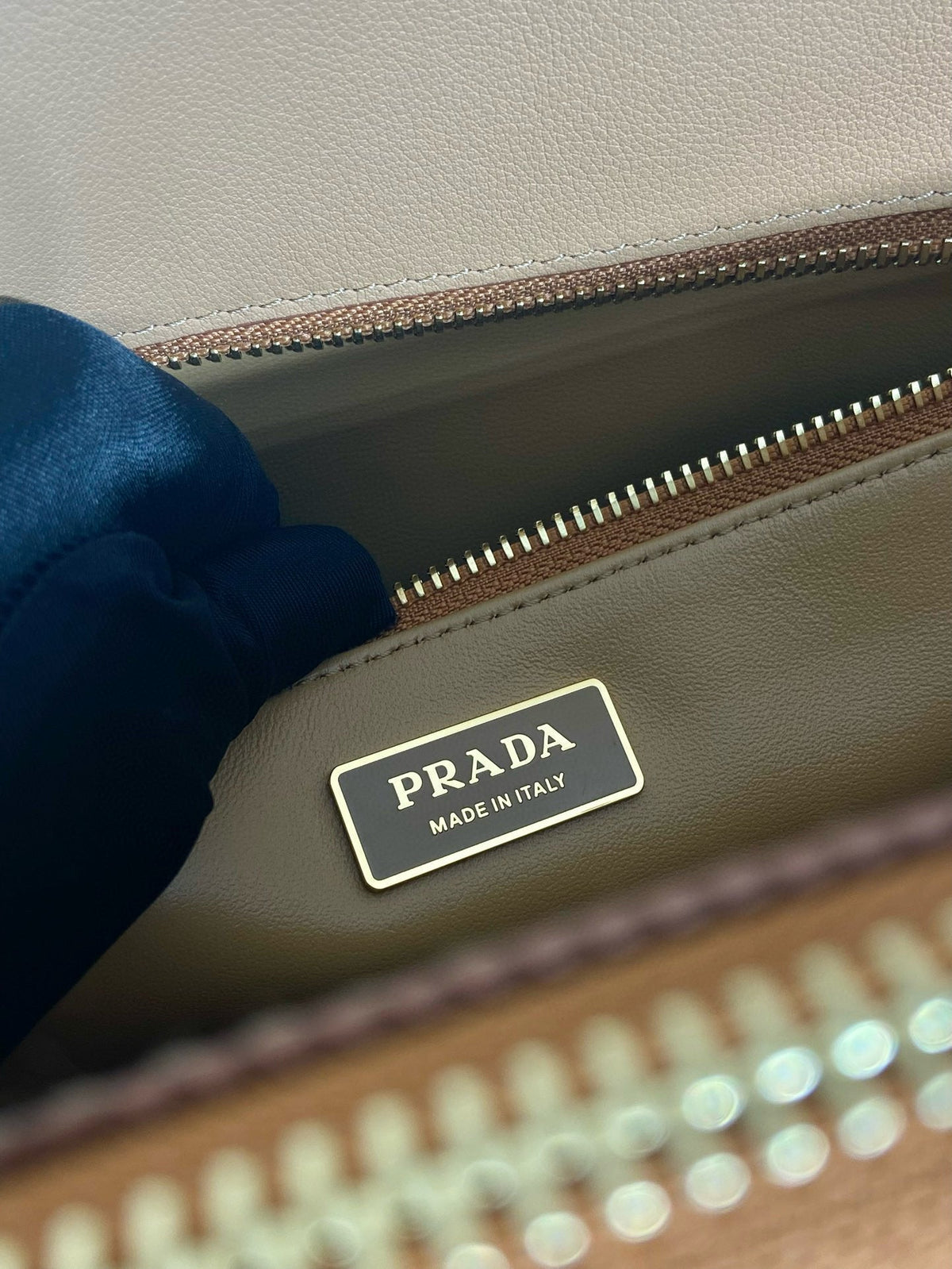 Large Prada Galleria Saffiano leather bag Sand Beige