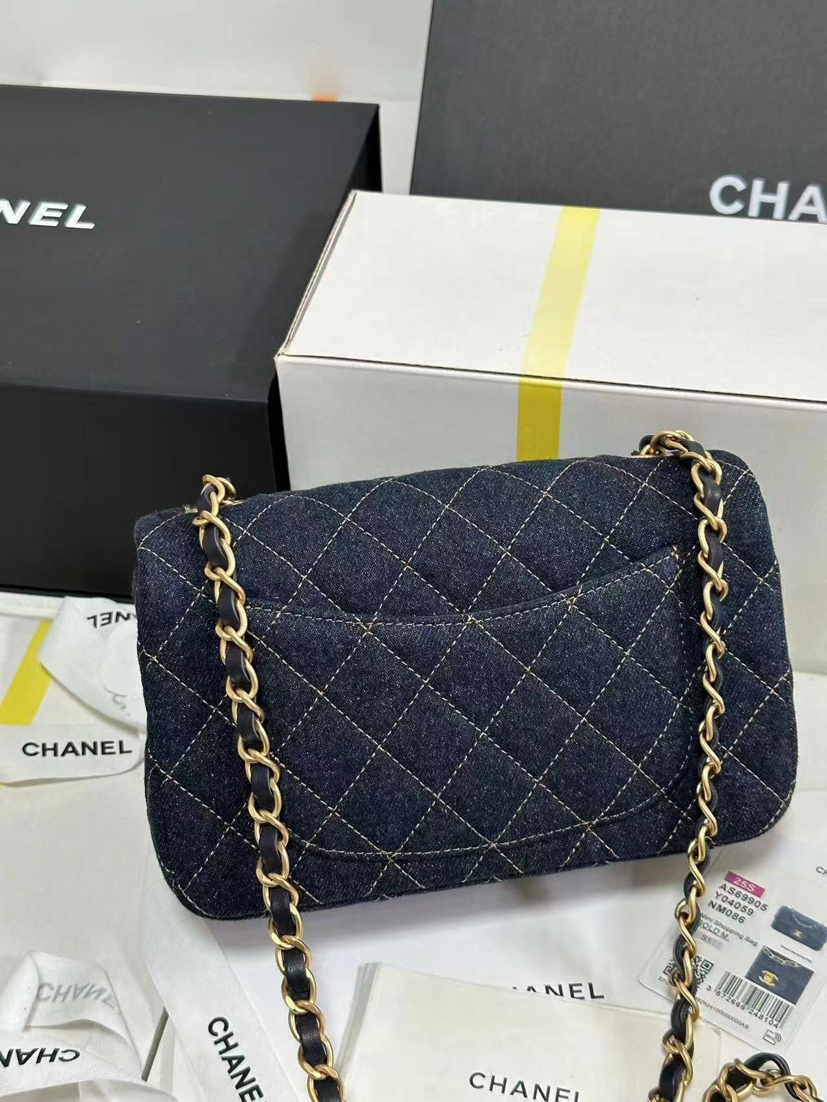 CC 25C Dark Blue Denim Gold Hardware