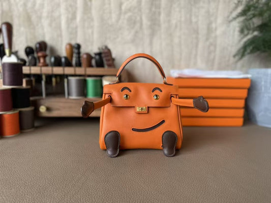 HM Kelly Doll 16cm Orange Gulliver Leather