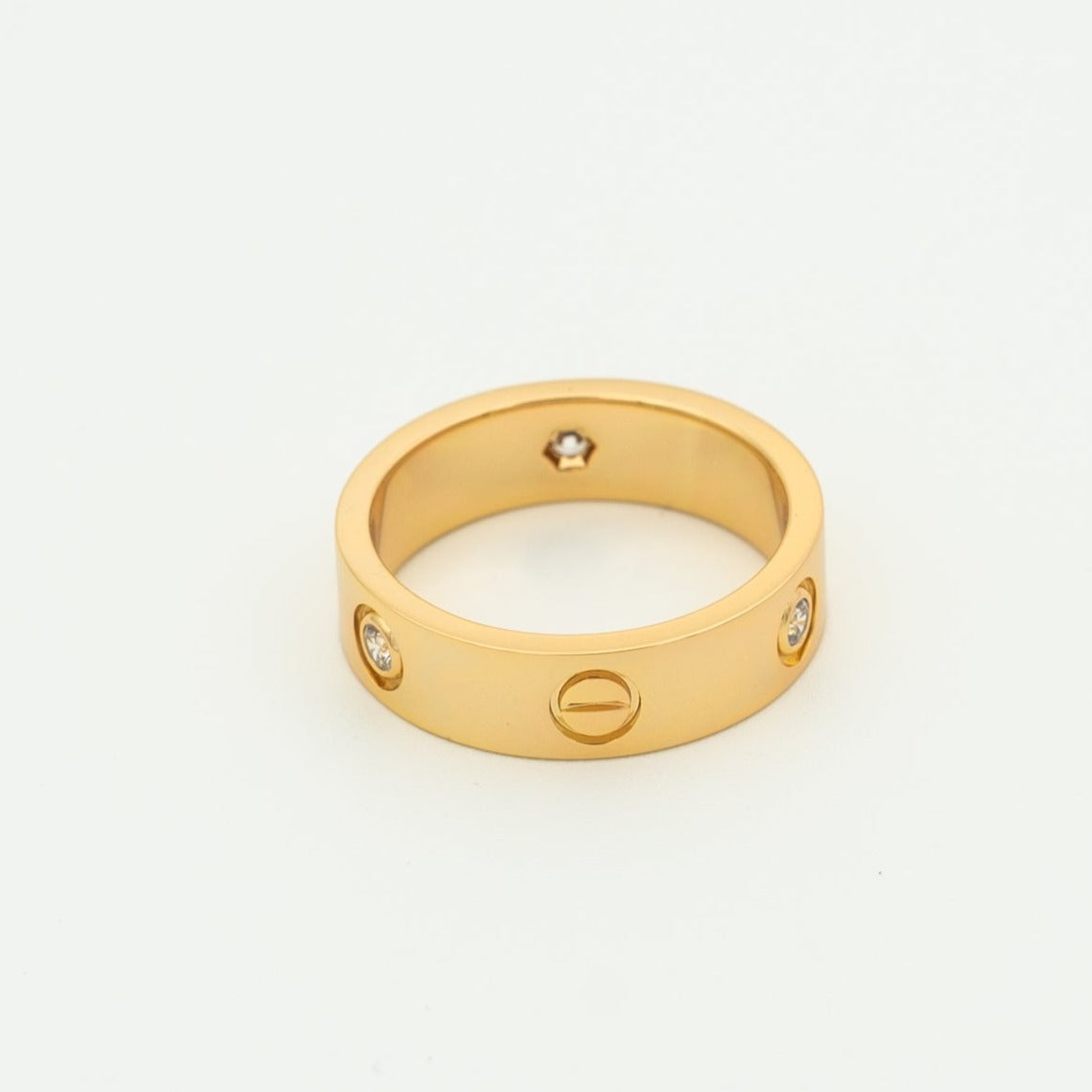 [NOVO]ラブリング 5.5mm 3ダイヤモンド ピンクゴールド