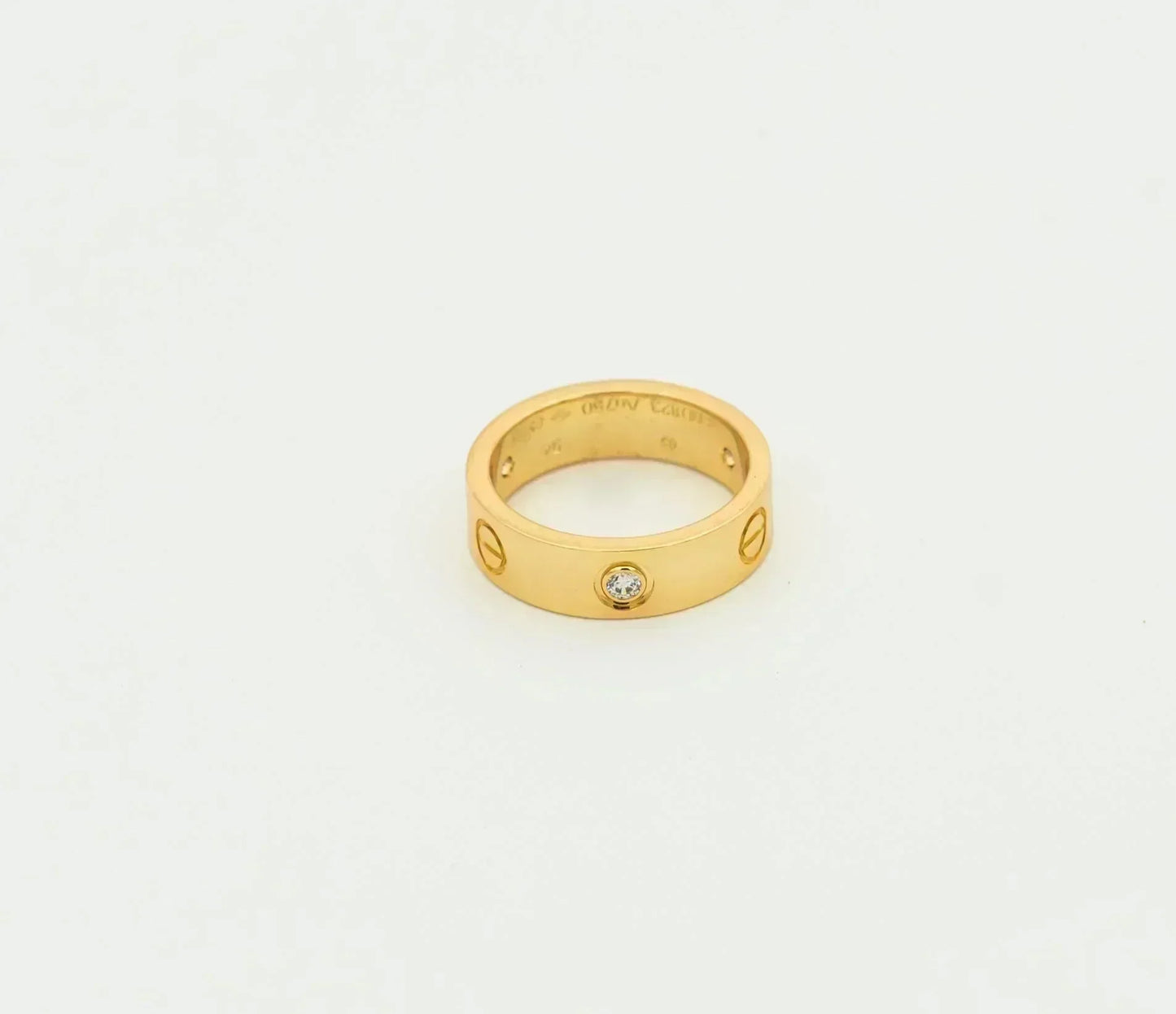 [NOVO] Liebesring 5,5 mm, 3 Diamanten, Gold