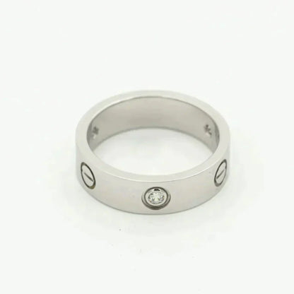 [NOVO] Liebesring 5,5 mm 3 Diamanten Silber
