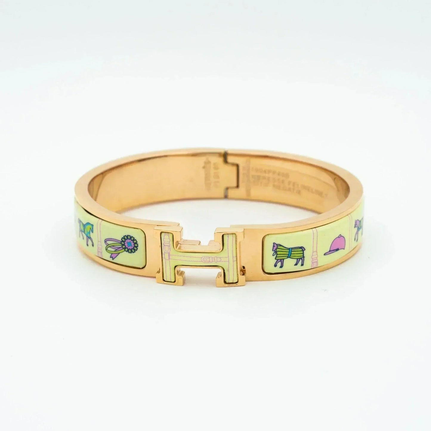 [NOVO]H Armband in Rosa-Gold, Creme-Keramik