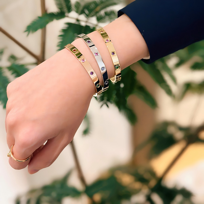 [GALE]2026 RAINBOW LOVE BRACELET 6.1MM  10 DIAMONDS