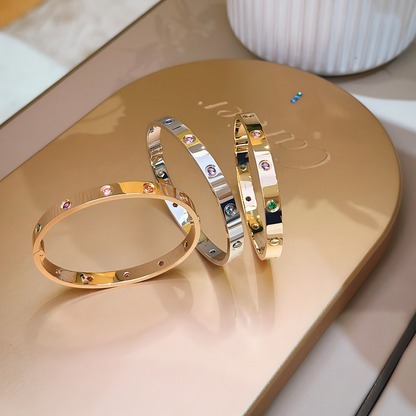 [GALE]2026 RAINBOW LOVE BRACELET 6.1MM  10 DIAMONDS