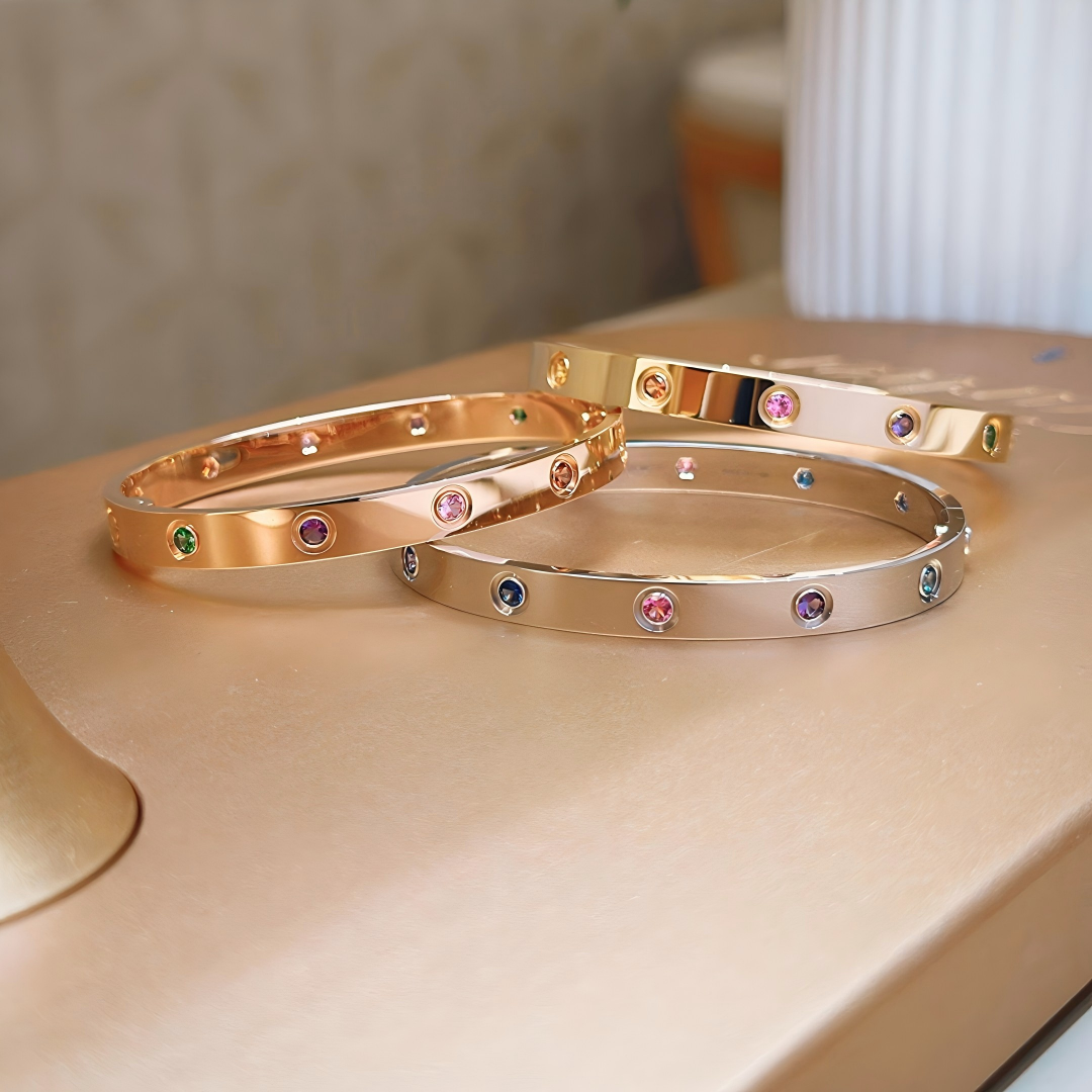 [GALE]2026 RAINBOW LOVE BRACELET 6.1MM  10 DIAMONDS