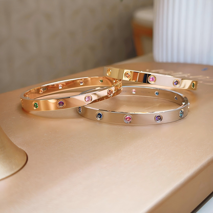 [GALE]2026 RAINBOW LOVE BRACELET 6.1MM  10 DIAMONDS