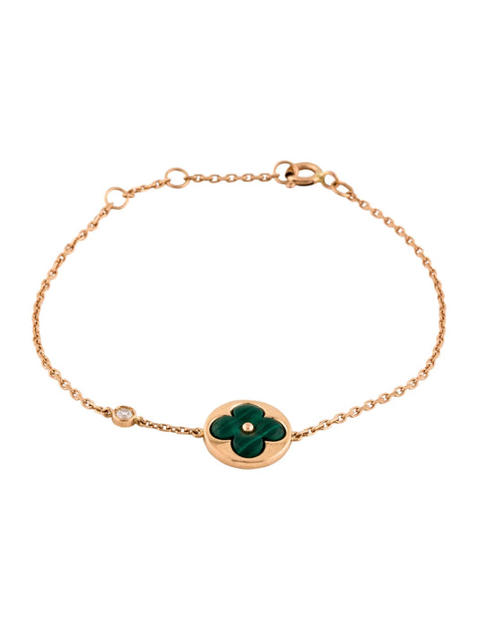 [NOVO]SUN MALACHIT 1 DIAMANT ROSA GOLD ARMBAND