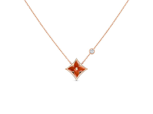 [NOVO]Sternkette, Roségold, 1 Diamant
