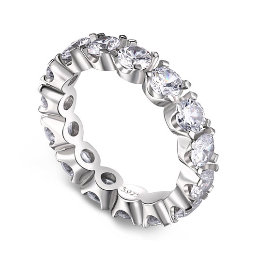 [NEU]Eternity Tennisring mit rundem Schliff