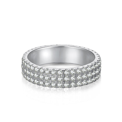 [GALE]Dainty Round Cut Tennis Ring