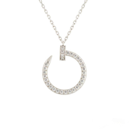[NOVO]JUSTE HALSKETTE SILBER DIAMANTEN 