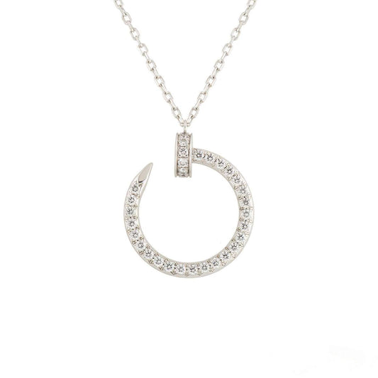 [NOVO]JUSTE HALSKETTE SILBER DIAMANTEN 
