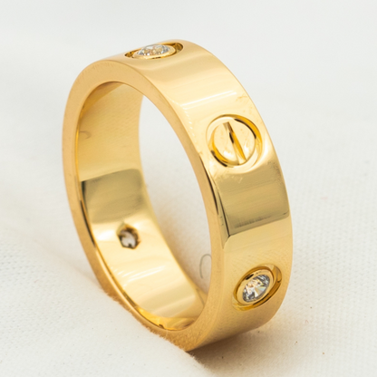 [NOVO]ラブリング 5.5mm 3ダイヤモンド ピンクゴールド