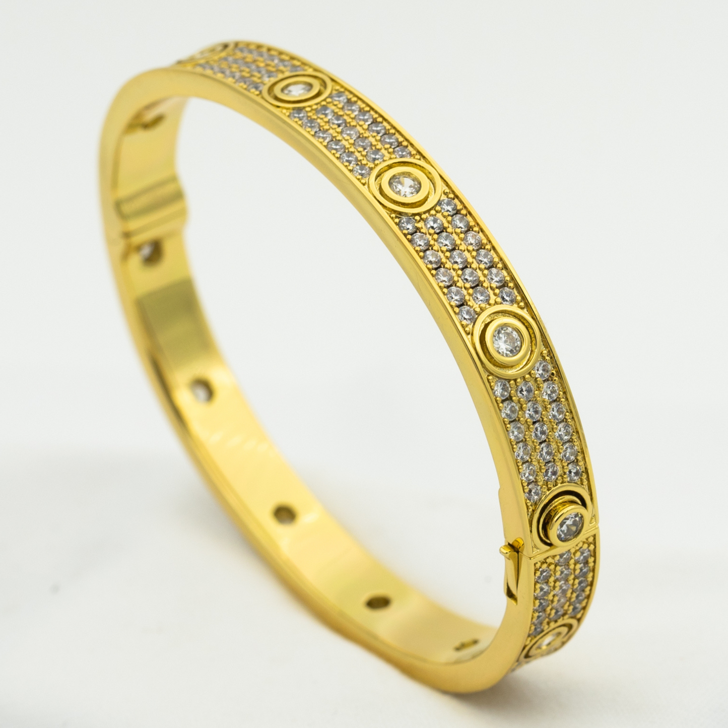 [NOVO] LOVE ARMBAND 6,1 MM DIAMANT-PAVED 10 GROSSE DIAMANTEN