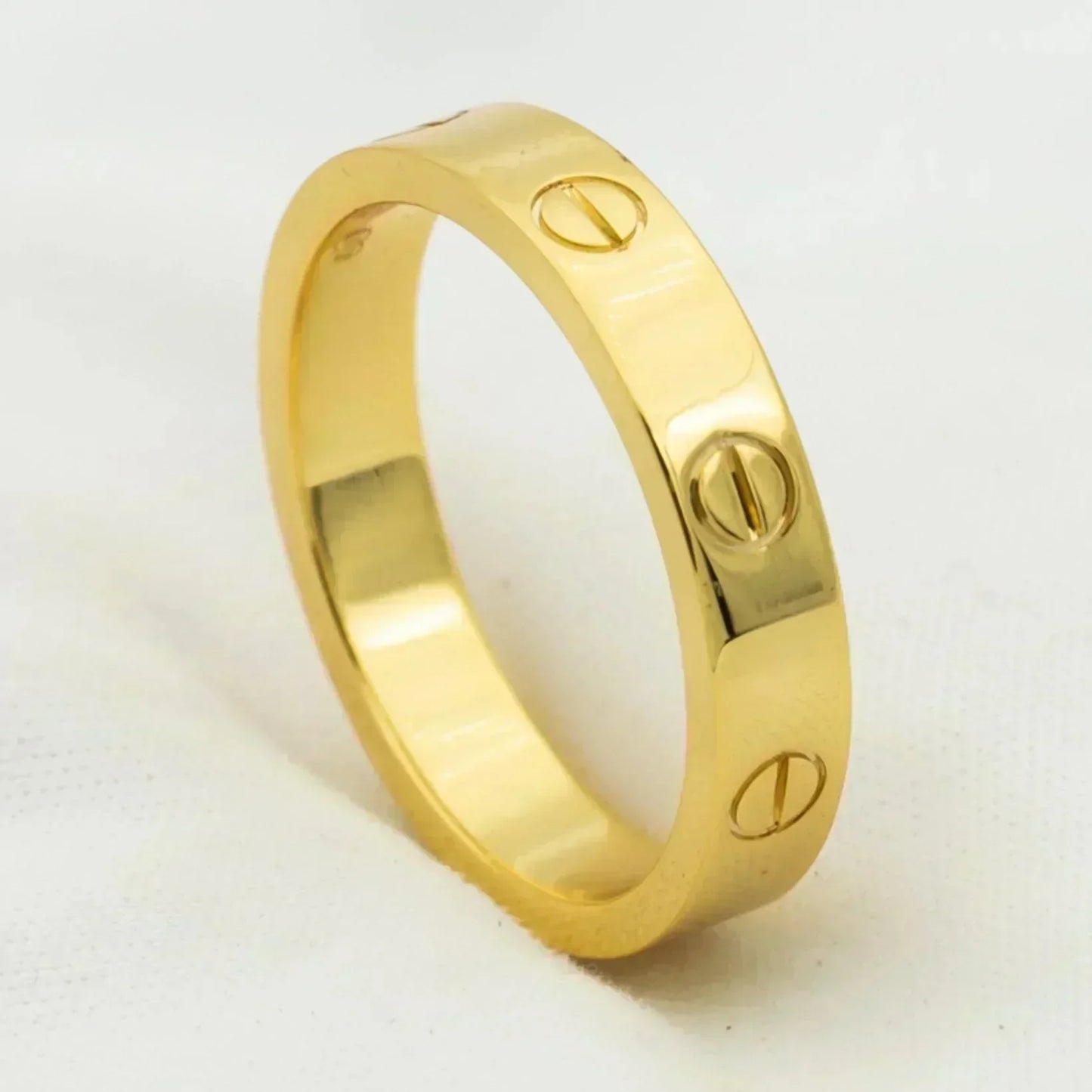[NOVO] Liebesring 4 mm, 1 Diamant, Gold