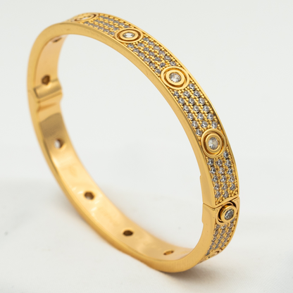 [NOVO] LOVE ARMBAND 6,1 MM DIAMANT-PAVED 10 GROSSE DIAMANTEN