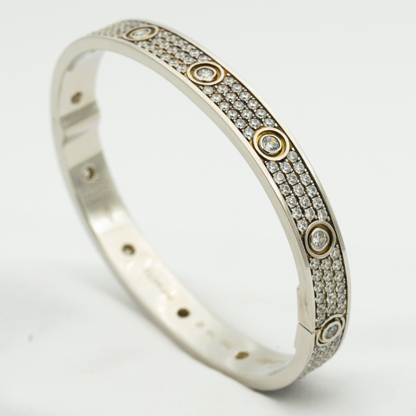[NOVO] LOVE ARMBAND 6,1 MM DIAMANT-PAVED 10 GROSSE DIAMANTEN