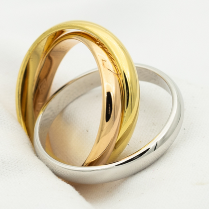 [NOVO]TRINITY RING GOLD ROSA GOLD SILBER 