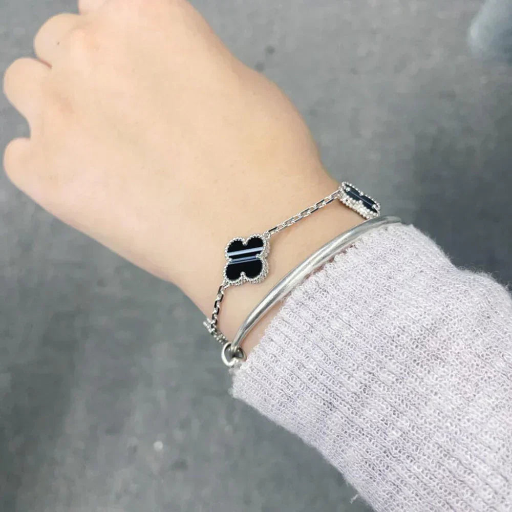 [GALE] Clover 5-Motif & LOVE Unlimited Bracelet Set