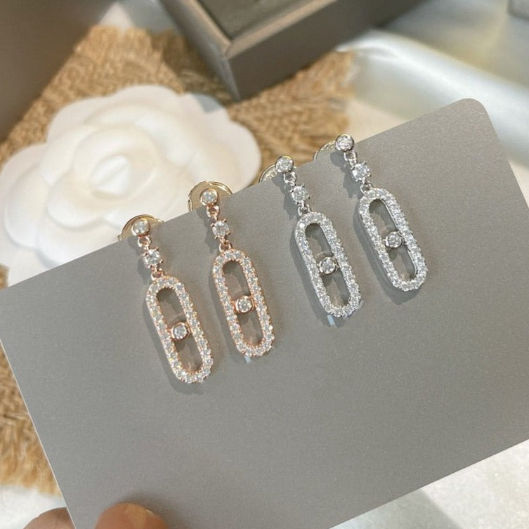 [GALE]DORMEUSES MOVE UNO DIAMOND EARRINGS