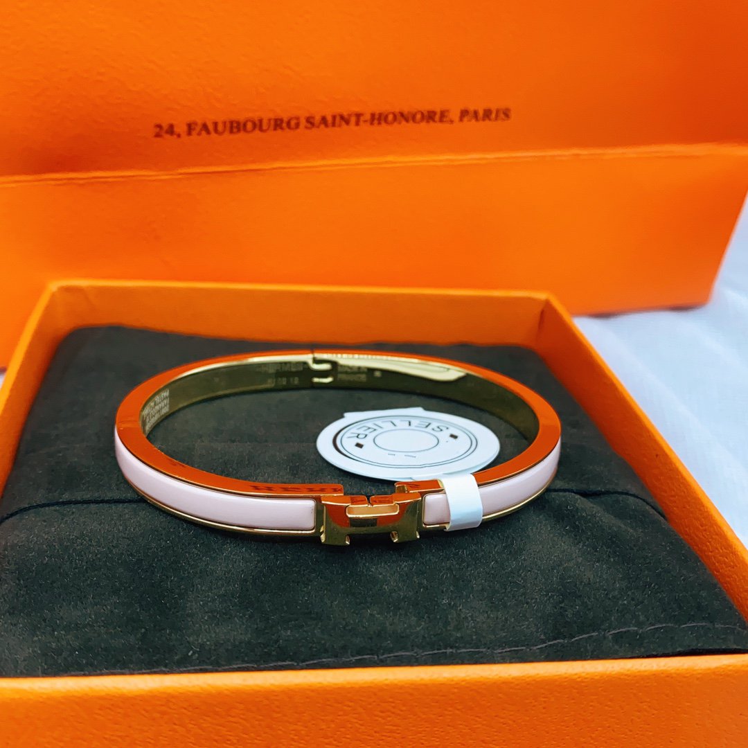 [GALE]CLASSIC HM CLIC  PINK 8MM ENAMEL BRACELET
