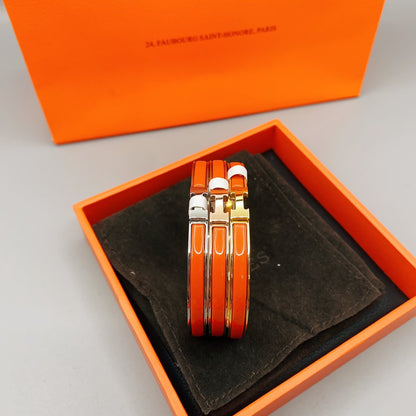 [NOVO]CLASSIC HM CLIC ROTES 8MM EMAILLETTES ARMBAND