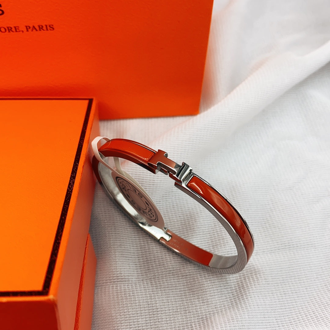 [NOVO]CLASSIC HM CLIC ROTES 8MM EMAILLETTES ARMBAND