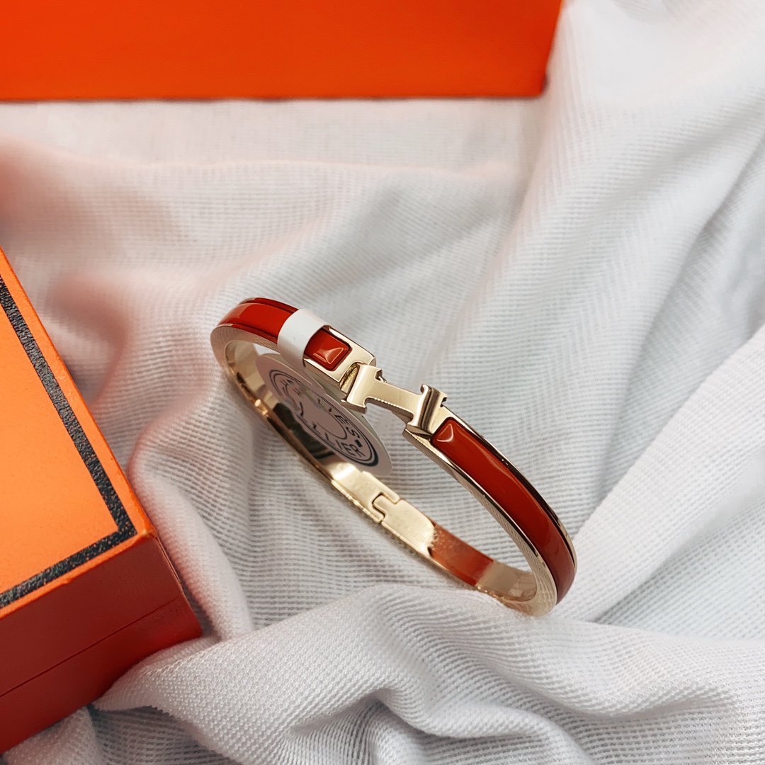 [NOVO]CLASSIC HM CLIC ROTES 8MM EMAILLETTES ARMBAND