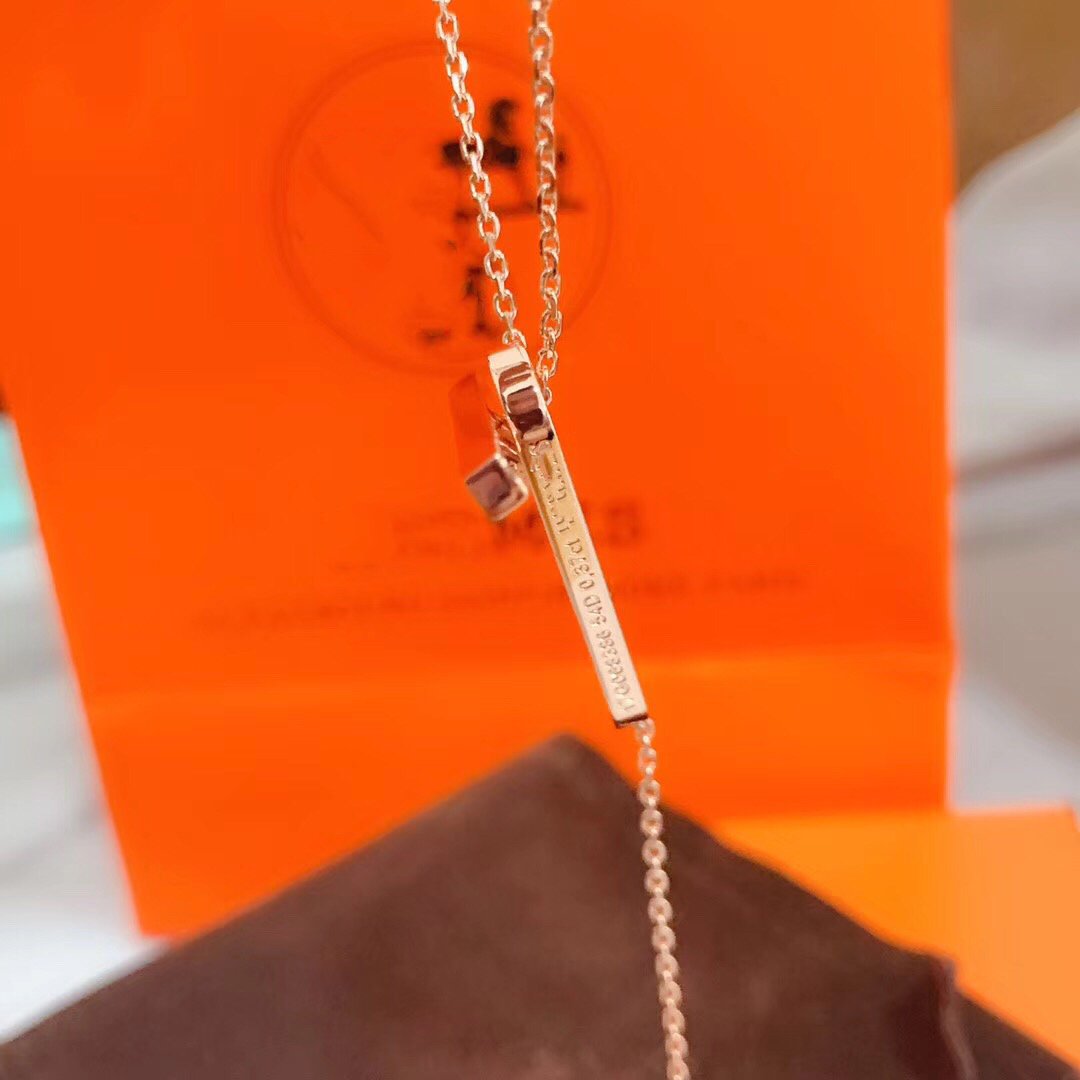 [NOVO]HM HALSKETTE PLATIN ROSÉGOLD DIAMANT