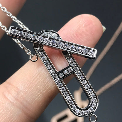 [NOVO]HM HALSKETTE PLATIN ROSÉGOLD DIAMANT