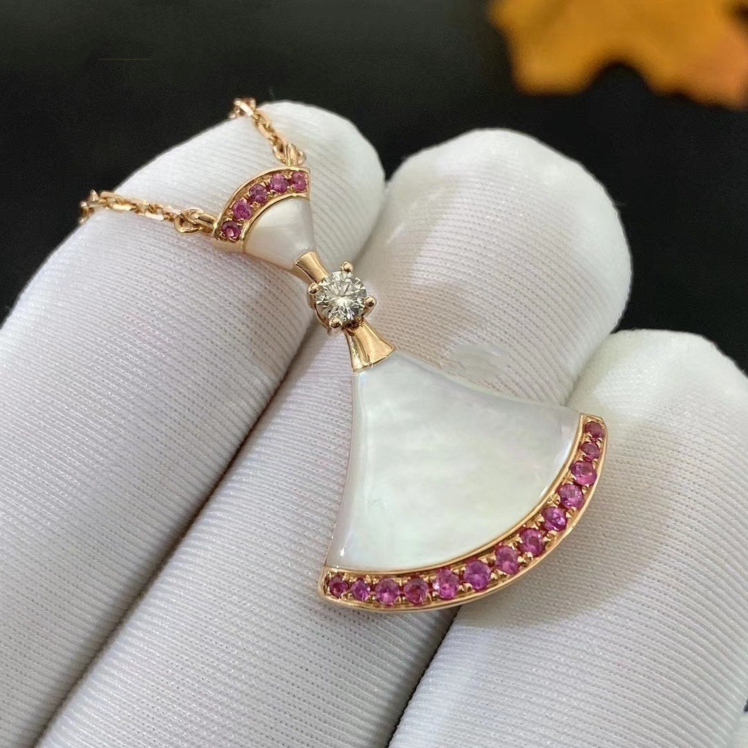 [GALE]DREAM NECKLACE MOP PINK DIAMOND