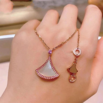 [GALE]DREAM NECKLACE MOP DIAMOND PINK