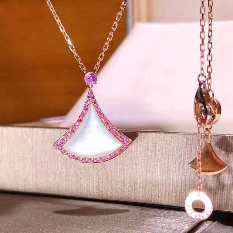 [GALE]DREAM NECKLACE MOP DIAMOND PINK