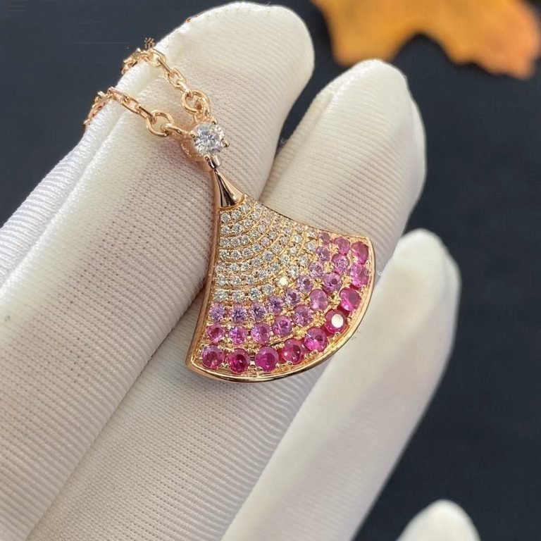[GALE]DREAM NECKLACE PINK GOLD PINK DIAMOND