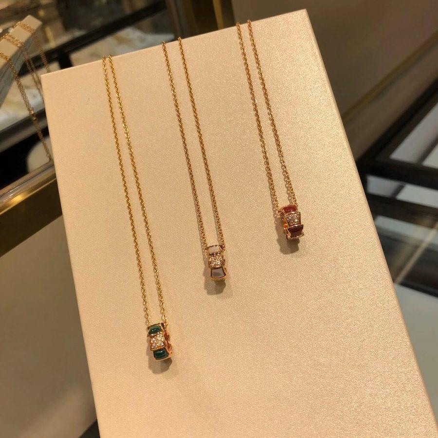 [GALE]SERPENTI PEDANT DIAMOND NECKLACE