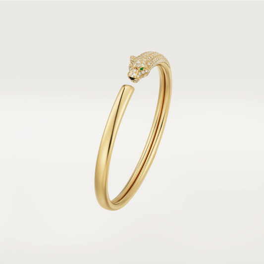 [NOVO] PANTHERE GOLD DIAMANT OFFENES ARMBAND