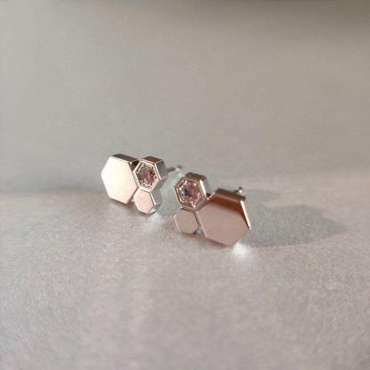 [GALE]BEE LOVE SILVER DIAMOND EARRINGS