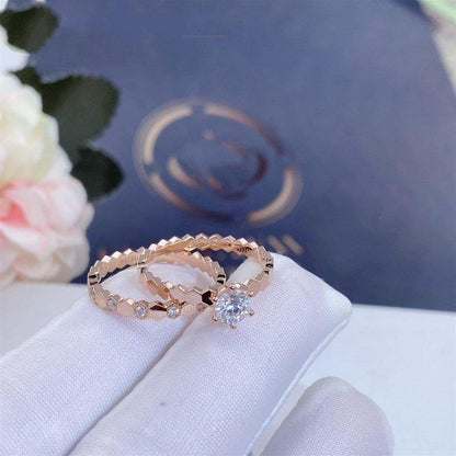 [NOVO]BEE LOVE RING ROSA GOLD 1 DIAMANT