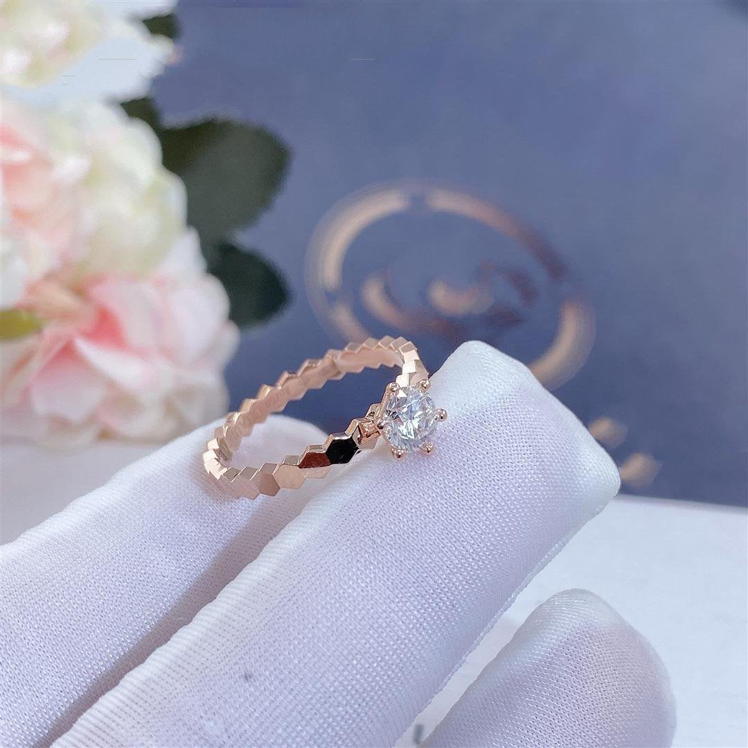 [NOVO]BEE LOVE RING ROSA GOLD 1 DIAMANT