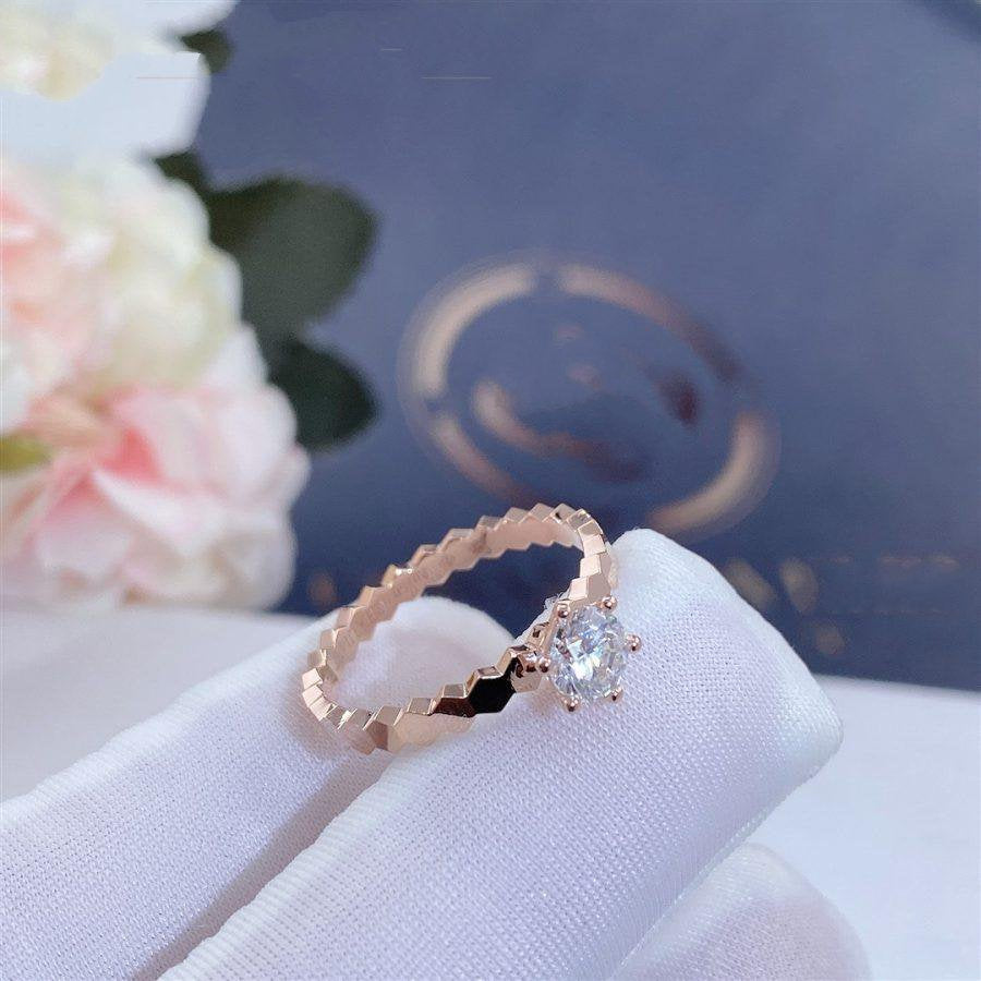 [NOVO]BEE LOVE RING ROSA GOLD 1 DIAMANT