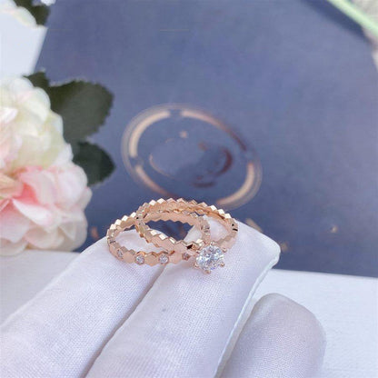[NOVO]BEE LOVE RING ROSA GOLD 1 DIAMANT